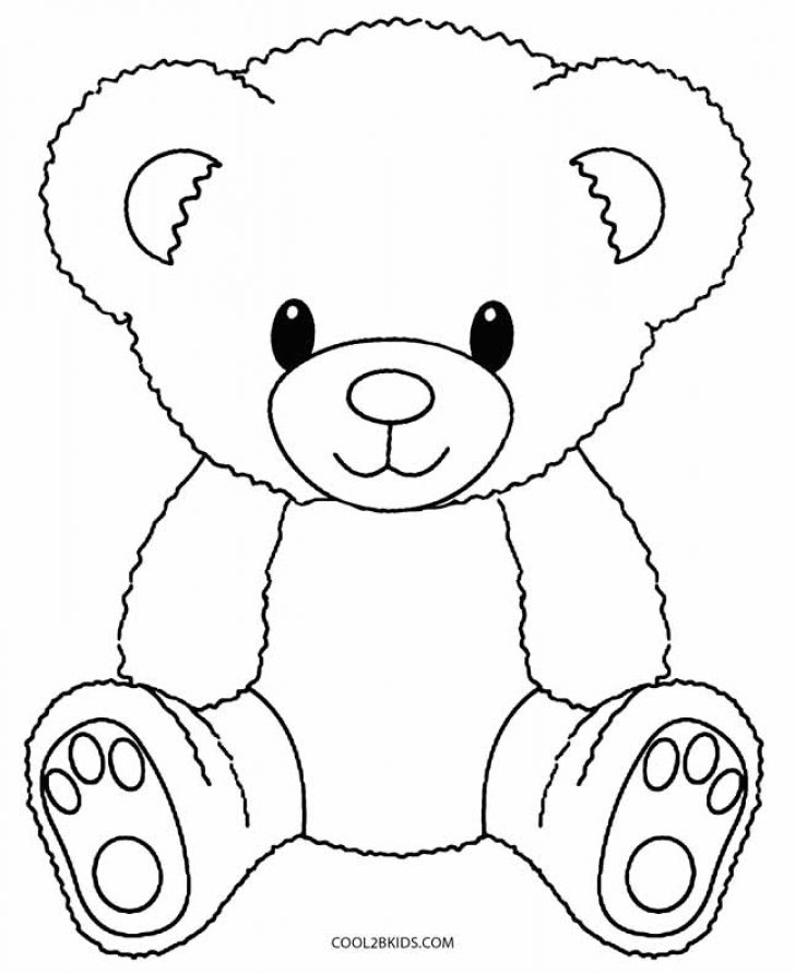 728x891 Teddy Bear Colouring Pages Free Coloring Page Zone
