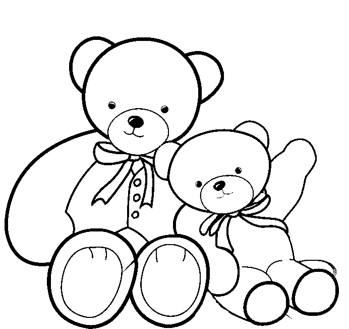 692x651 Teddy Bear Picnic Coloring Pages Library
