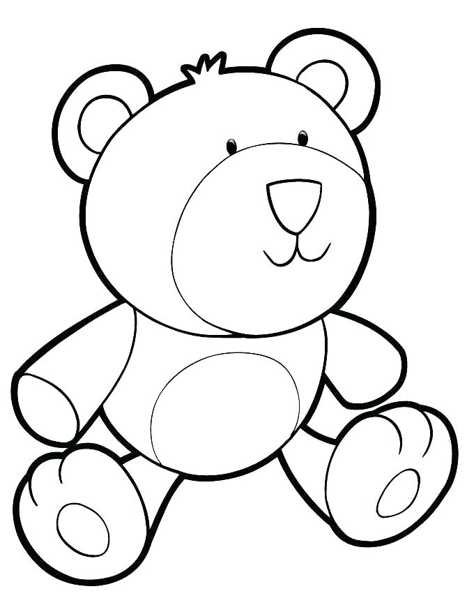 670x867 Teddy Bear Coloring Pages Free Printable Coloring Page Of A Bear