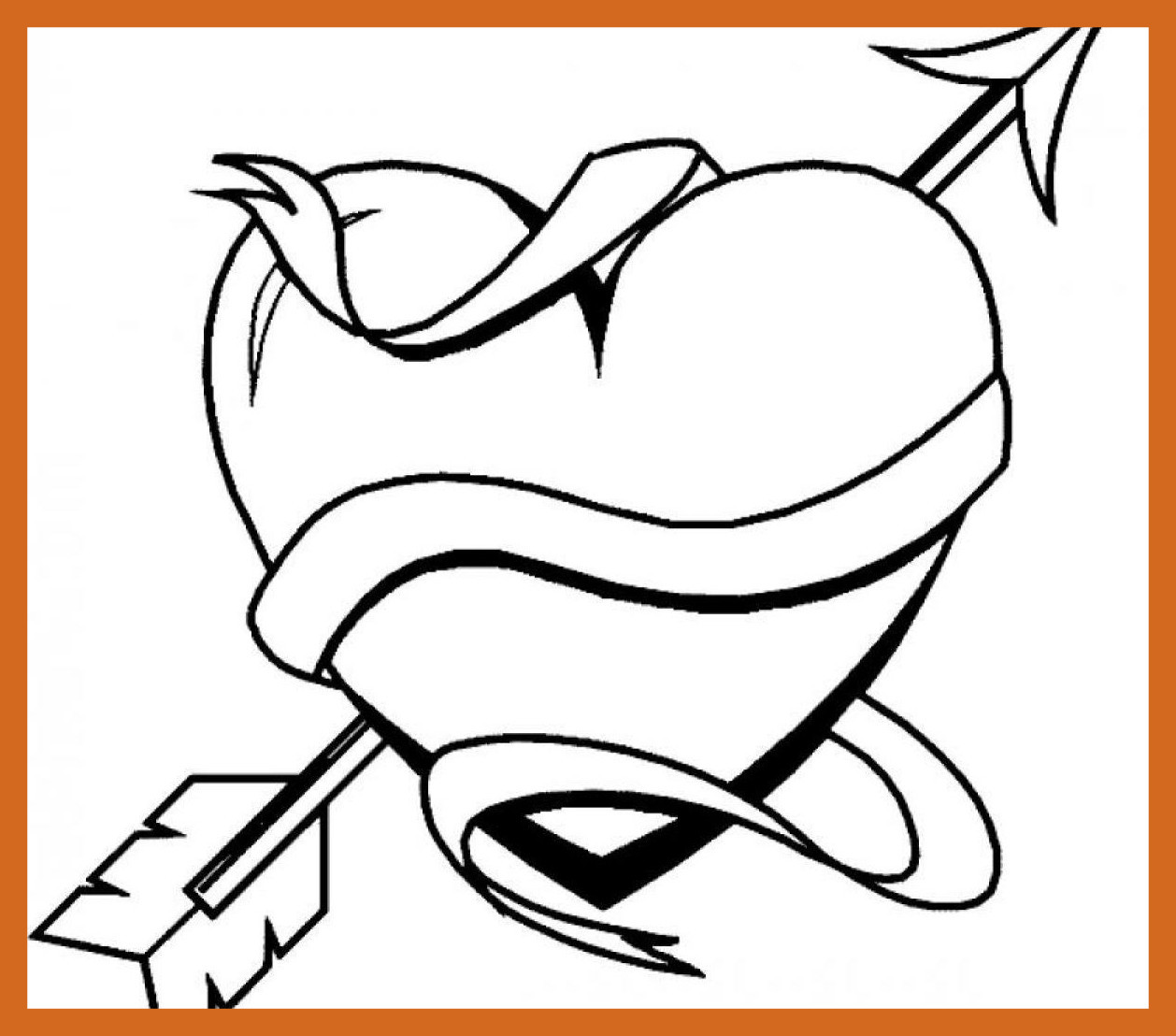 1258x1108 Cute Bear With Heart Coloring Page Free Printable Pages Noticeable