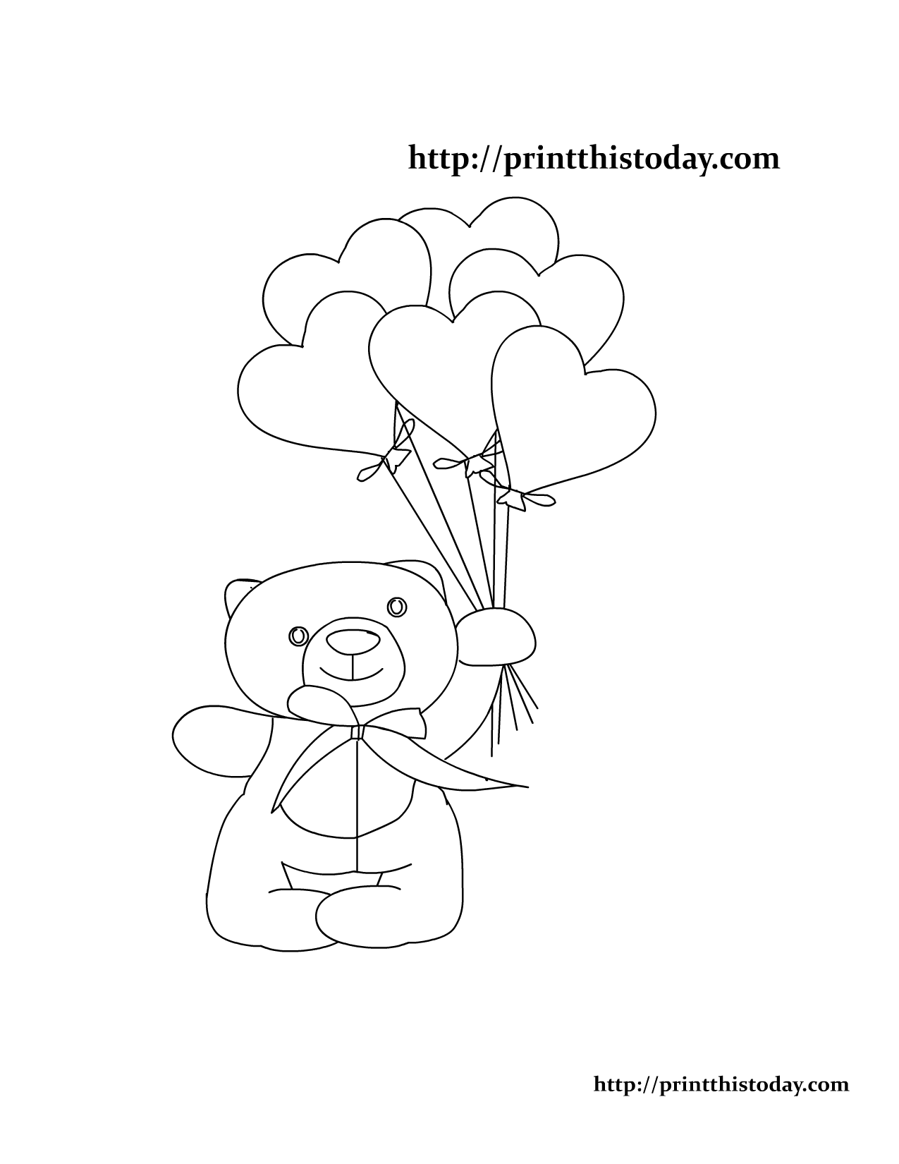 1275x1650 Free Printable Teddy Bear Coloring Pages