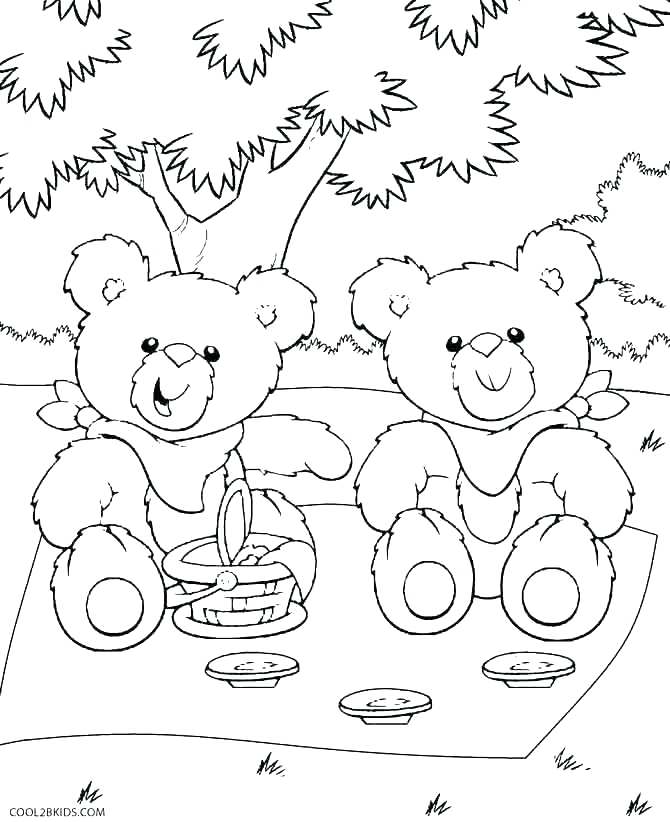 670x822 Teddy Bear Pictures To Color