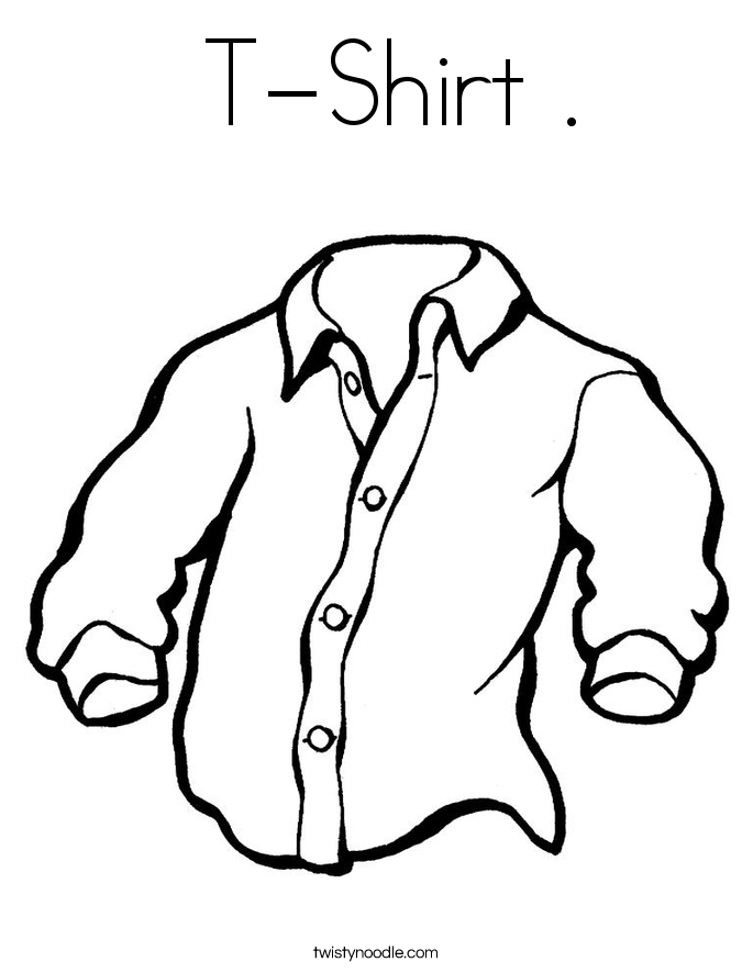 685x886 T Shirt Coloring Page