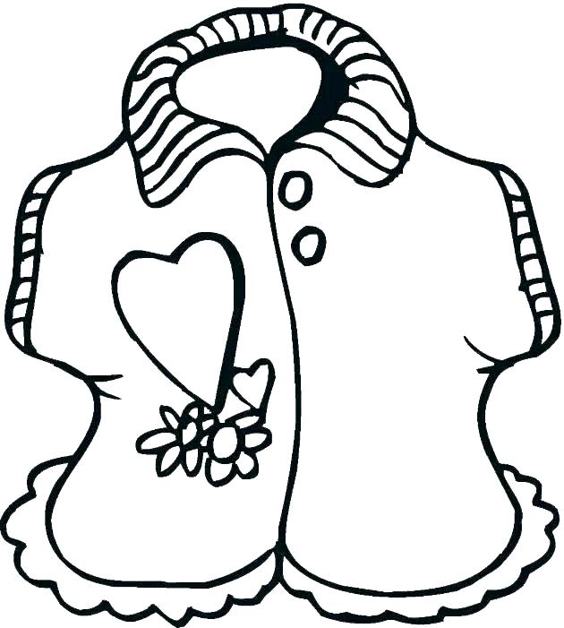 630x701 Tshirt Coloring Page