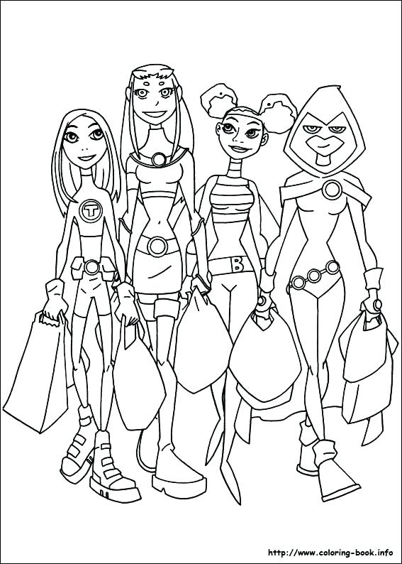 567x794 Teen Titans Coloring Pages Books In Addition To Raven Free Home