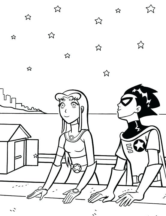 553x718 Teen Titans Coloring Pages Teen Titans Coloring Page Top