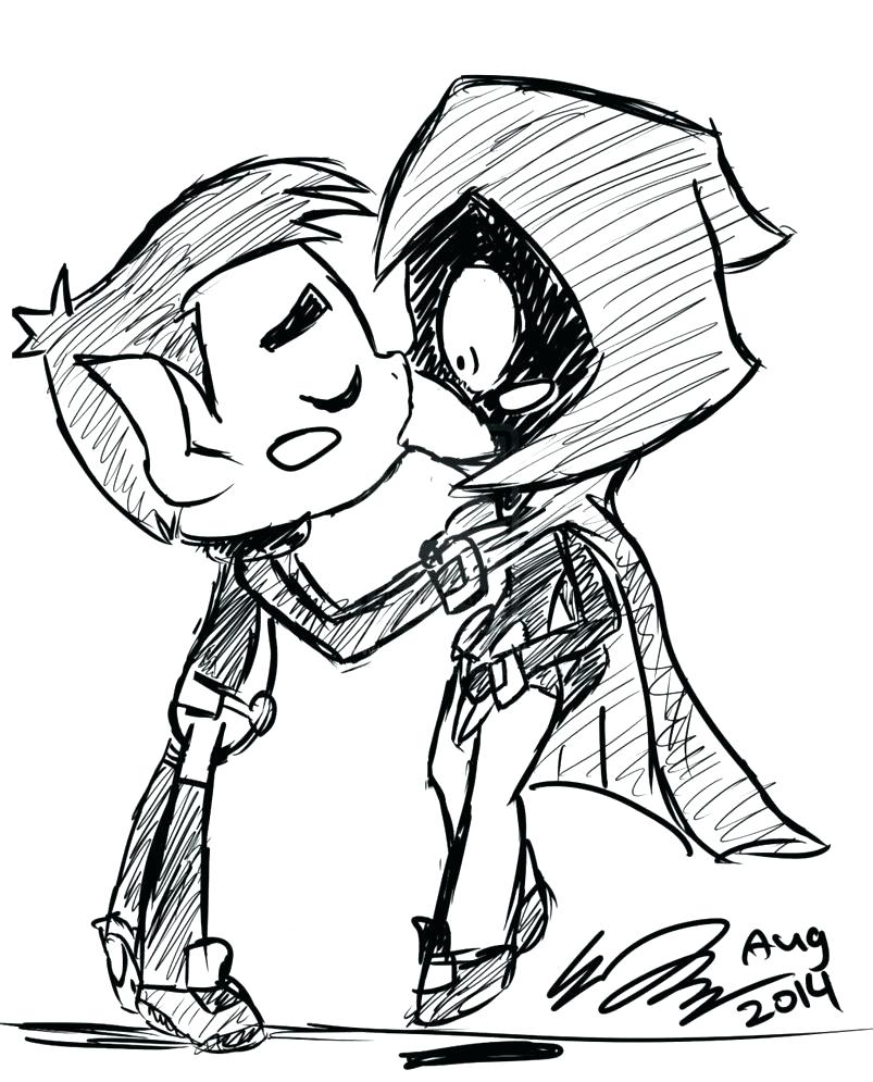 803x995 Coloring Page Teen Titans Coloring Page Pin Drawn Raven Cartoon