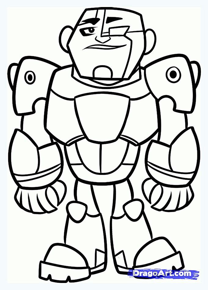 681x949 Teen Titans Go Coloring Page Teen Titans Go Robin Coloring Pages