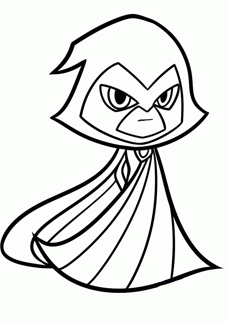 788x1114 Teen Titans Go Coloring Pages Lovely Raven From Teen Titans Go