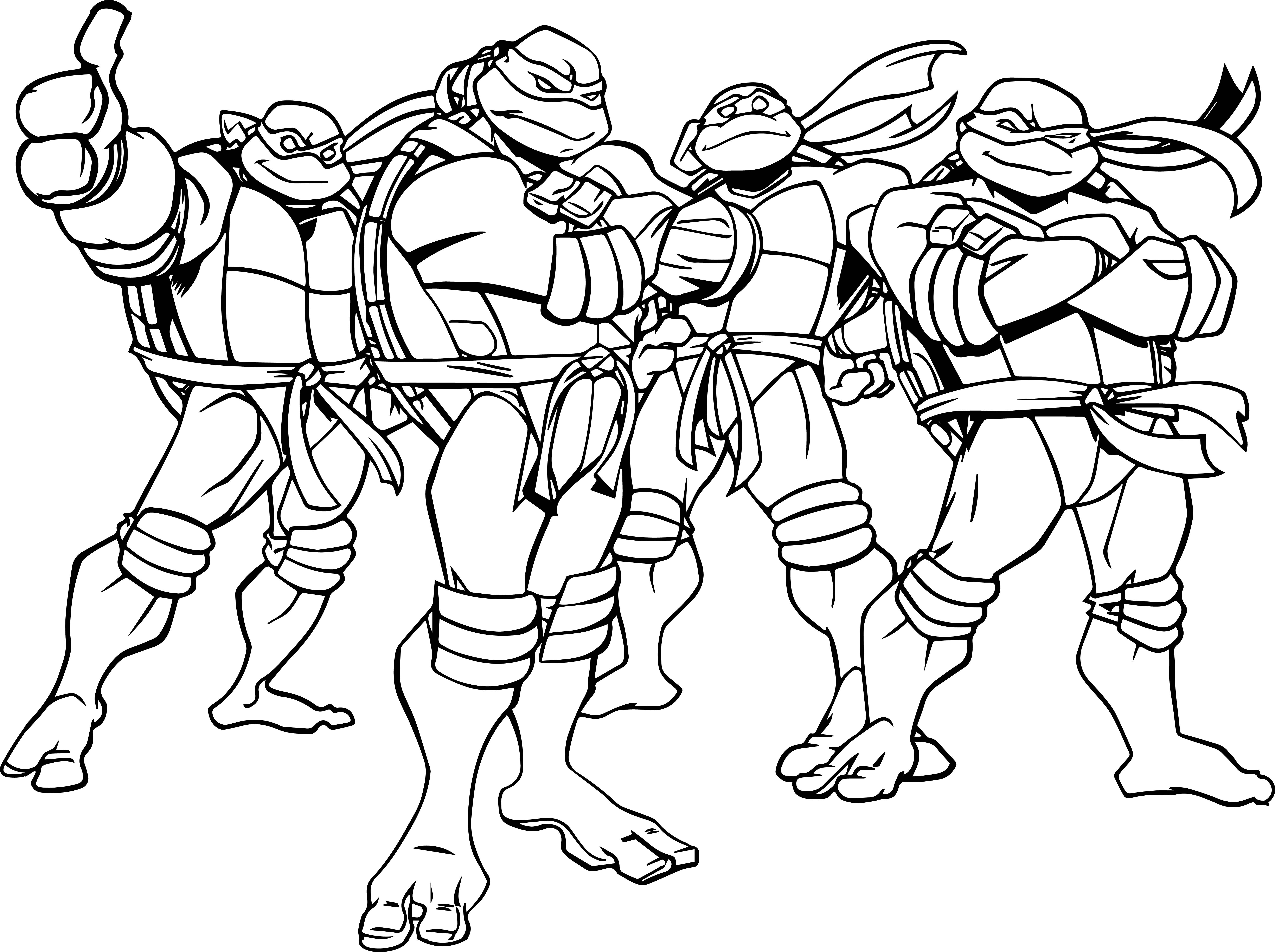 6176x4614 Breakthrough Teenage Mutant Ninja Turtles Coloring Pages To Print