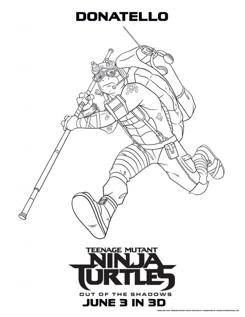 791x1024 Ninja Turtles Coloring Pages Donatello Best Of Donatello Coloring