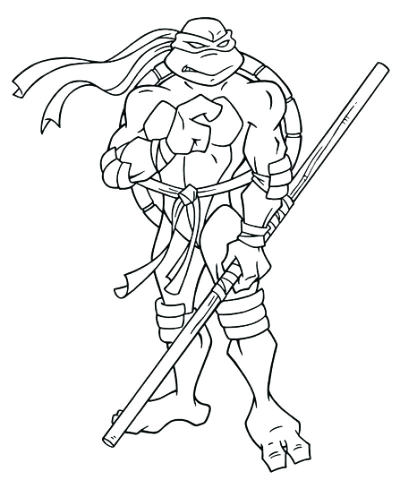 Teenage Mutant Ninja Turtles Coloring Pages Donatello at GetDrawings ...