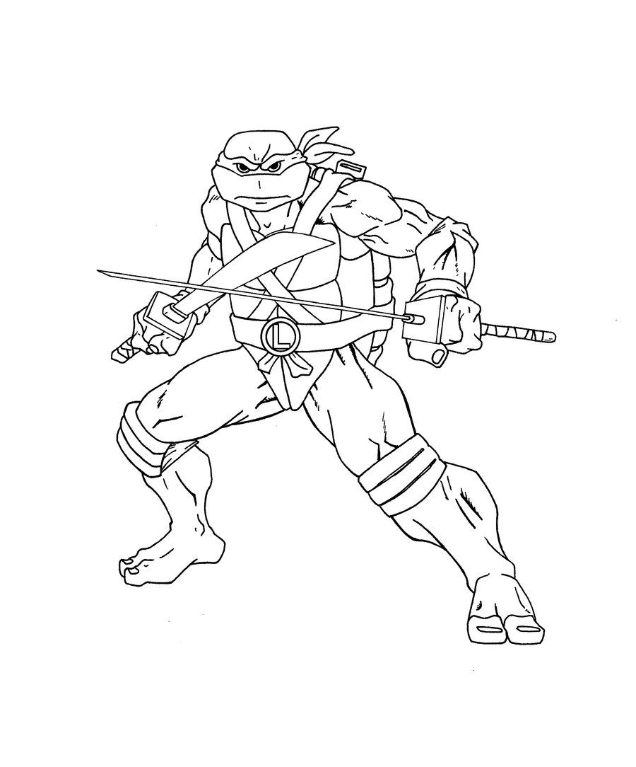 900x1084 Sizable Leonardo Teenage Mutant Ninja Turtles Coloring Pages