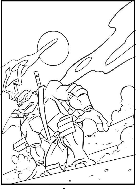 567x794 Teenage Mutant Ninja Turtles Leonardo Coloring Picture For Kids