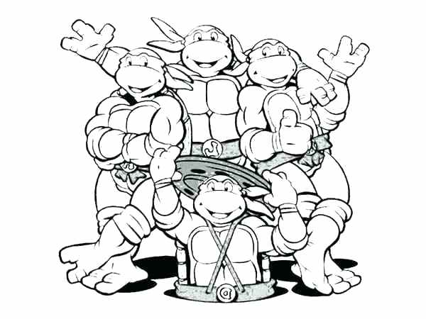 600x450 Ninja Turtle Coloring Sheets As Well As Teenage Mutant Ninja