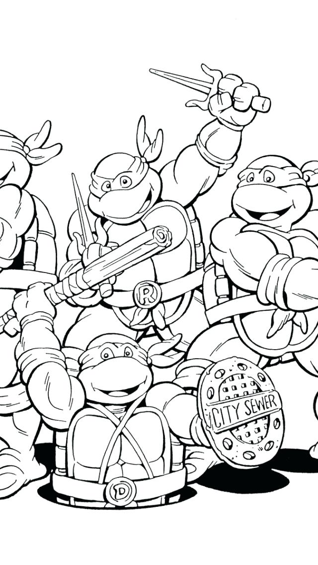 640x1136 Teenage Mutant Ninja Turtles Coloring Pages Raphael Teenage Mutant