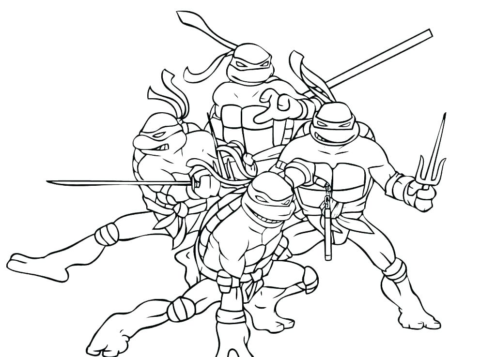 1024x738 Ninja Turtle Coloring Pages Ninja Turtle Coloring Pages Teenage