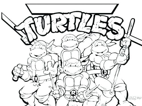 500x374 Ninja Turtle Michelangelo Color Coloring Pages Teenage Mutant