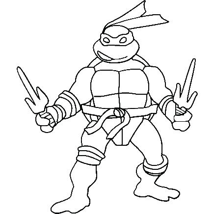 436x436 Teenage Mutant Ninja Turtles Coloring Pages Printable Teenage