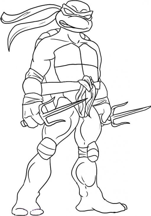 511x730 Teenage Mutant Ninja Turtles Raphael Coloring Pages Free Tmnt