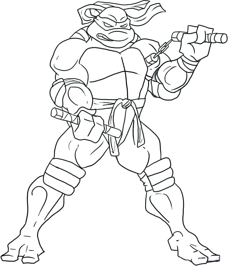 762x889 Teenage Mutant Ninja Turtles Coloring Pages On Coloring Ninja