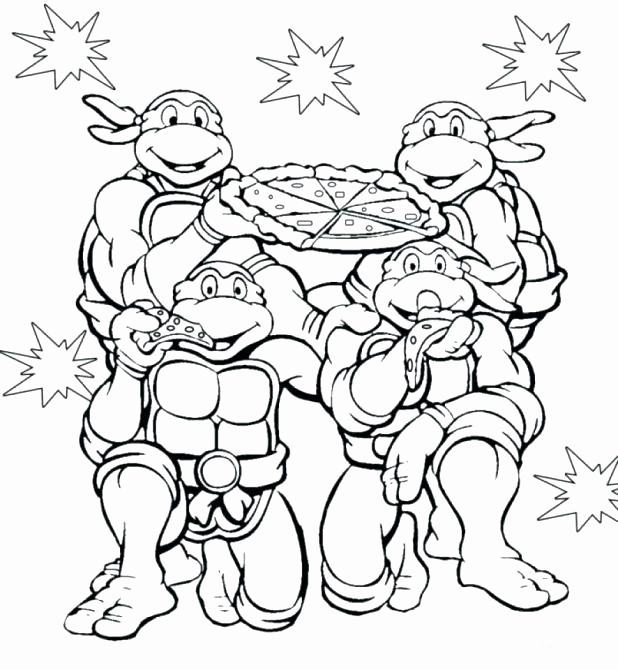 618x670 Teenage Mutant Ninja Turtles Coloring Pages Free Ninja Turtle Free