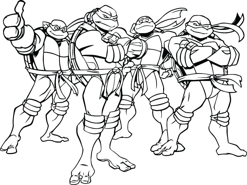 945x706 Teenage Ninja Turtles Coloring Pages
