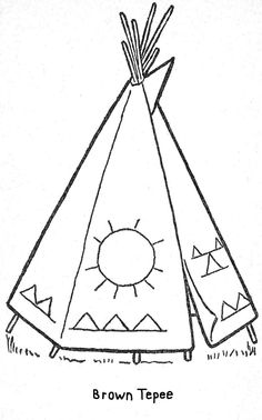 236x378 Free Printable Teepee Coloring Page For Kids Thanksgiving, Free