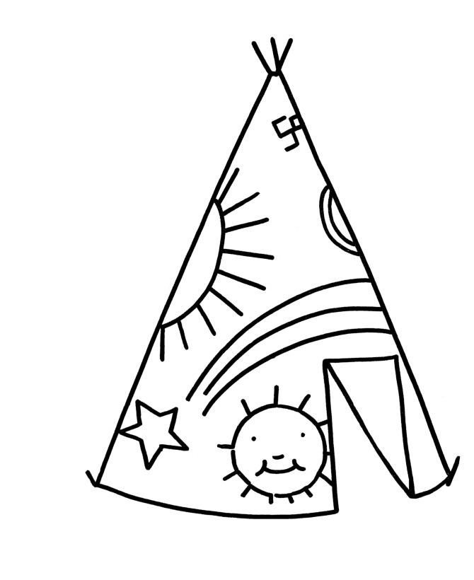 670x820 Teepee Native American Stunning Teepee Coloring Pages