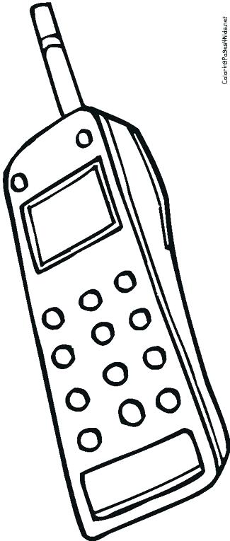 325x765 Cell Phone Colouring Pages Cell Phone Coloring Page Free Coloring