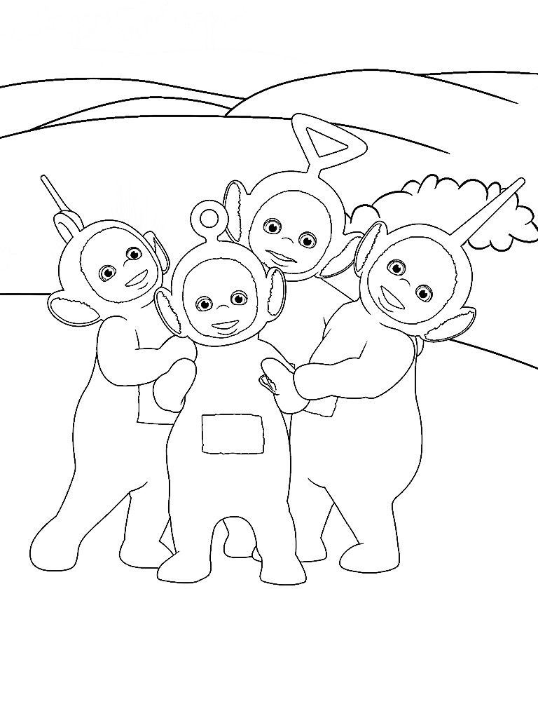 768x1024 Teletubbies Coloring Page From Teletubbies Paint Sparkles App