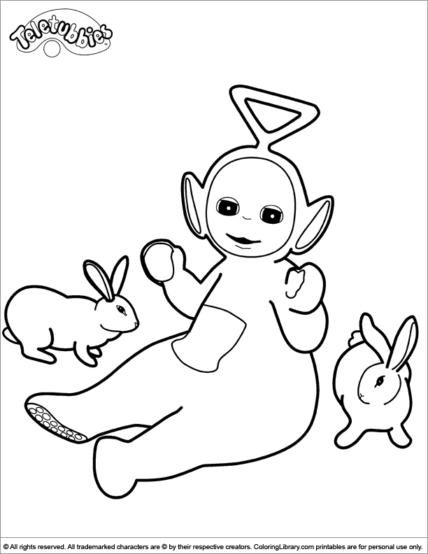 612x792 Teletubbies Coloring Picture