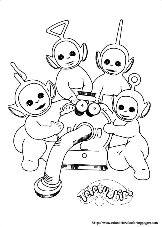 567x794 Teletubbies Coloring Pictures