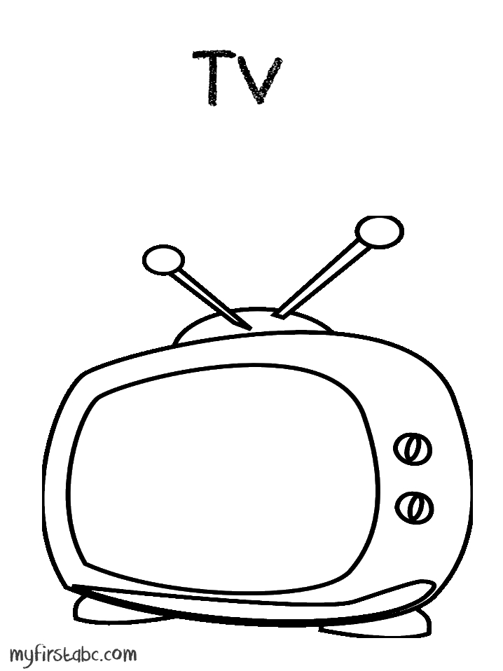 Television Coloring Page