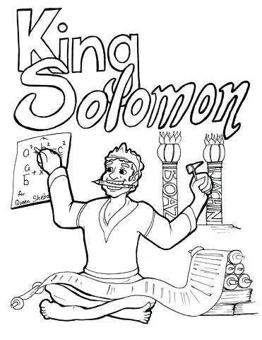 371x480 King Solomon Builds The Temple Coloring Page Coloring Page