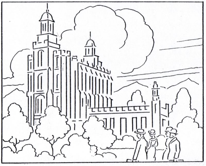 800x644 Logan Temple Coloring Page Lds Lesson Ideas