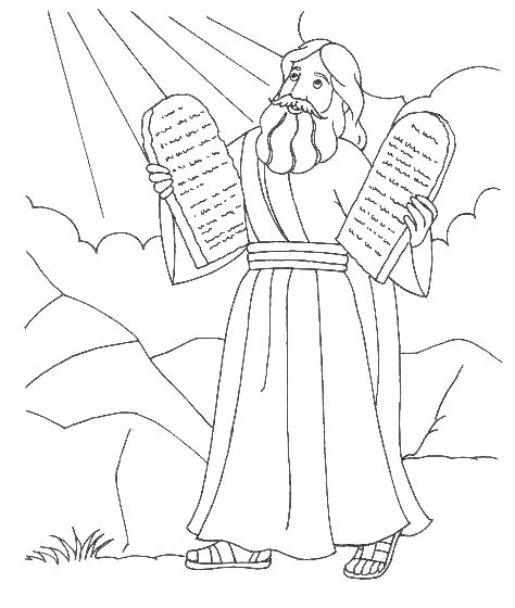 474x560 Ten Commandments Coloring Pages