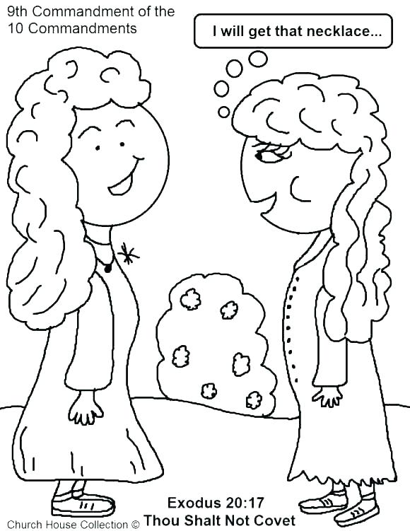 580x751 Commandments Coloring Page Ten Commandments Coloring Pages