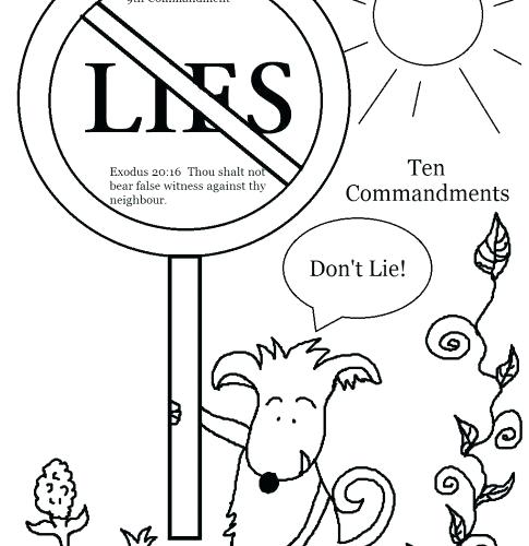 485x500 Ten Commandments For Kids Coloring Pages Ten Commandments Stone