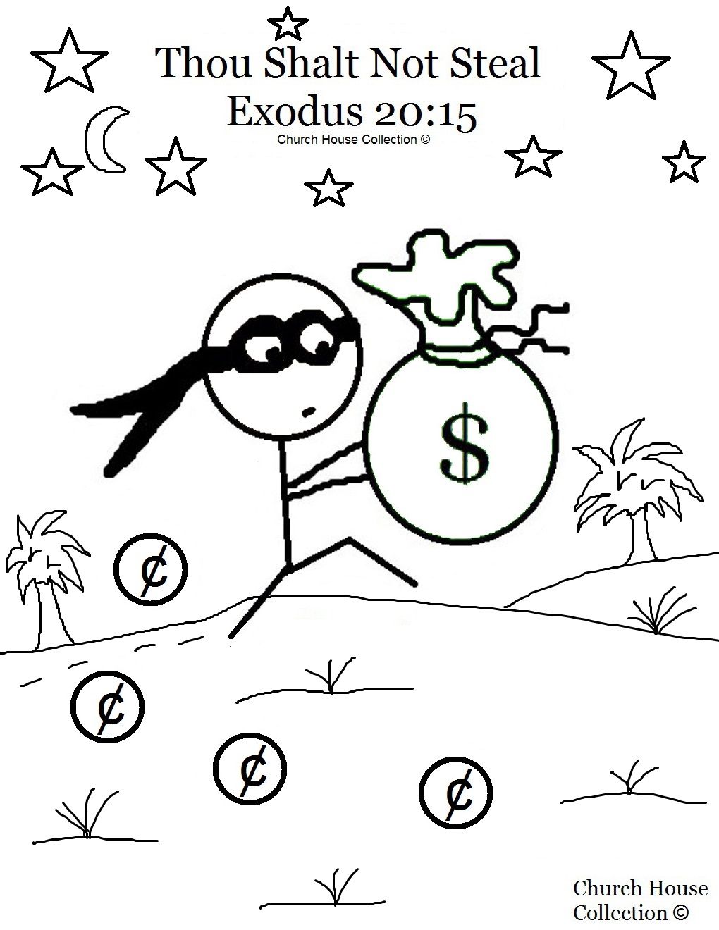 1020x1320 Coloring Pages For Kids Each Commandments Thou Shalt Not