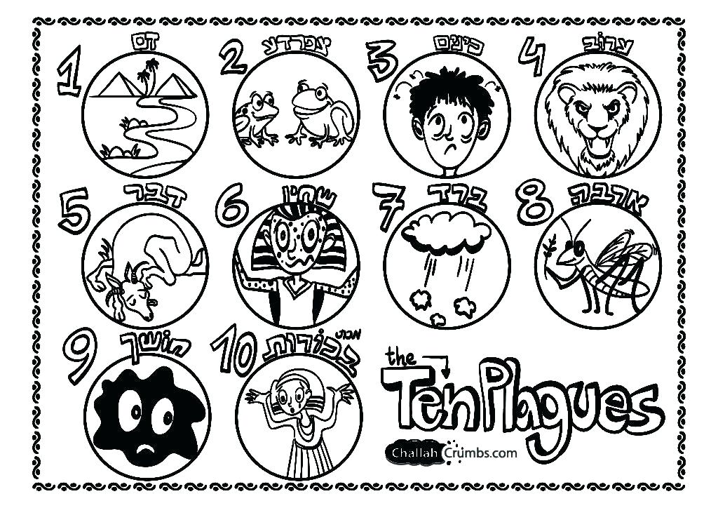 1024x724 Ten Plagues Coloring Page Ten Plagues Of Colouring Pages Ten