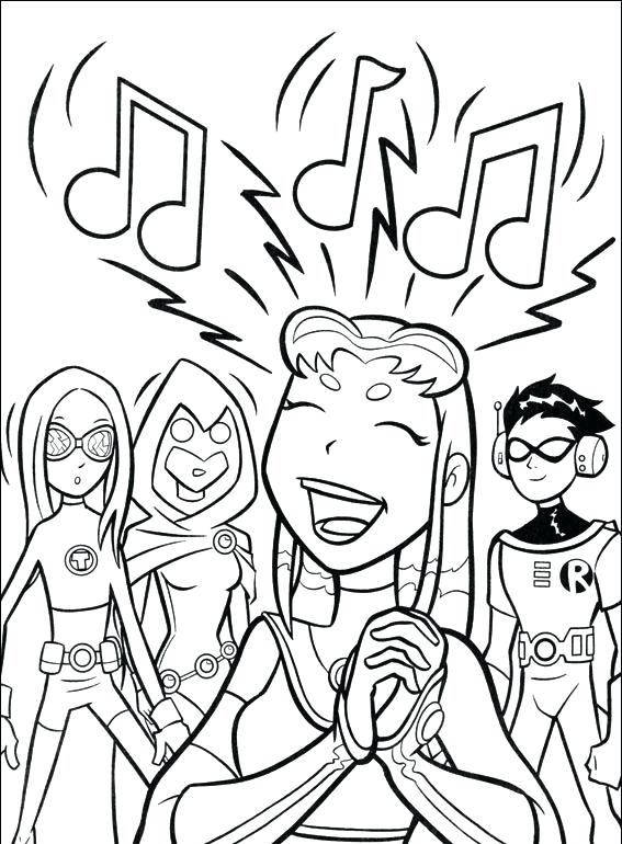 567x770 Titans Coloring Pages Print Teen Titans Coloring Pages Titans Go