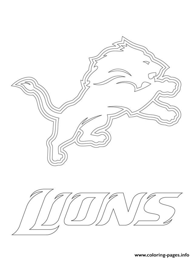 640x853 Detroit Lions Logo Football Sport Coloring Pages Printable
