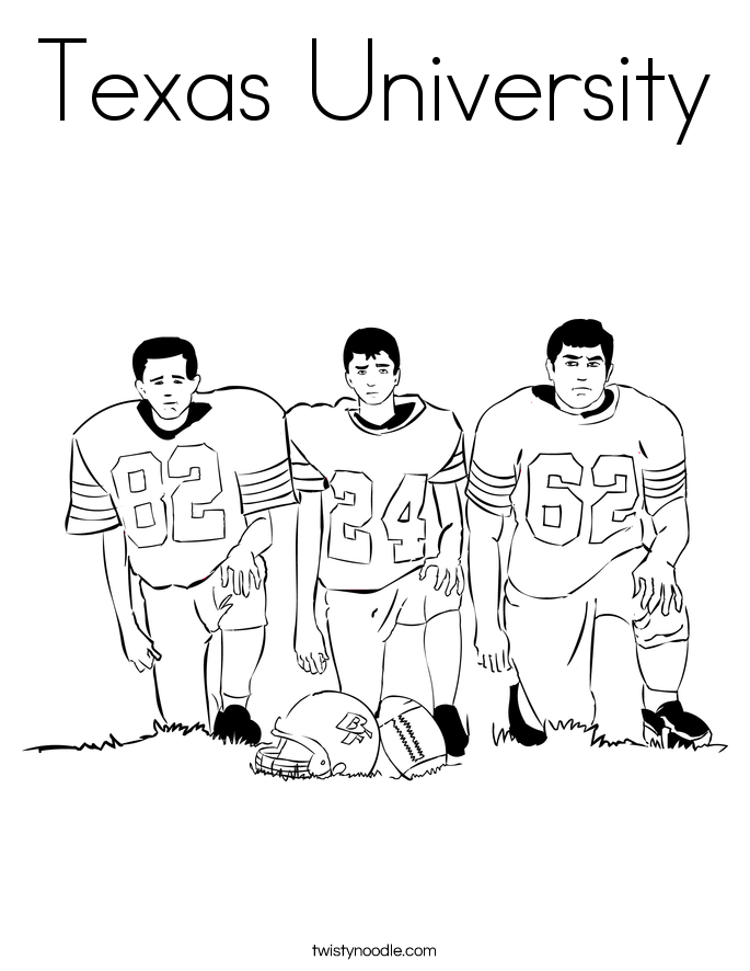 685x886 Texas University Coloring Page