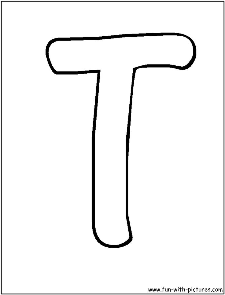 736x966 Letter T Bubble Letter