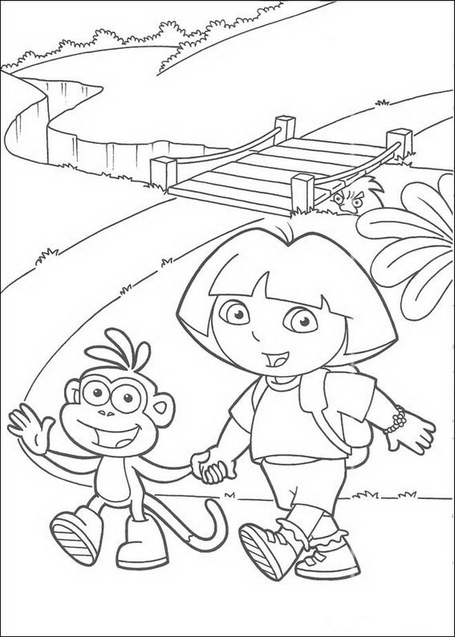 660x924 Best Dora Explore Coloring Pages Images On Dora
