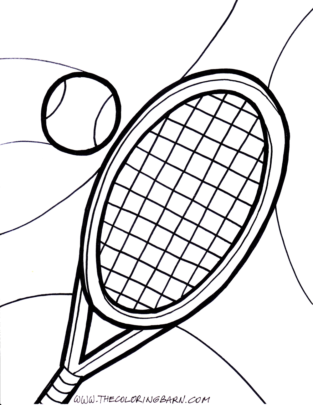 1000x1294 Tennis Ball Coloring Pages Printable Coloring For Kids