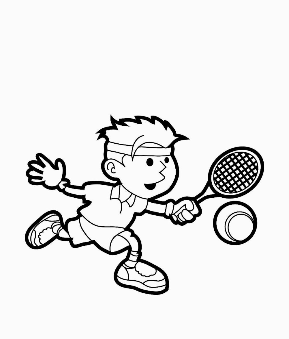 1002x1173 Tennis Coloring Pages Coloring Pages Tennis