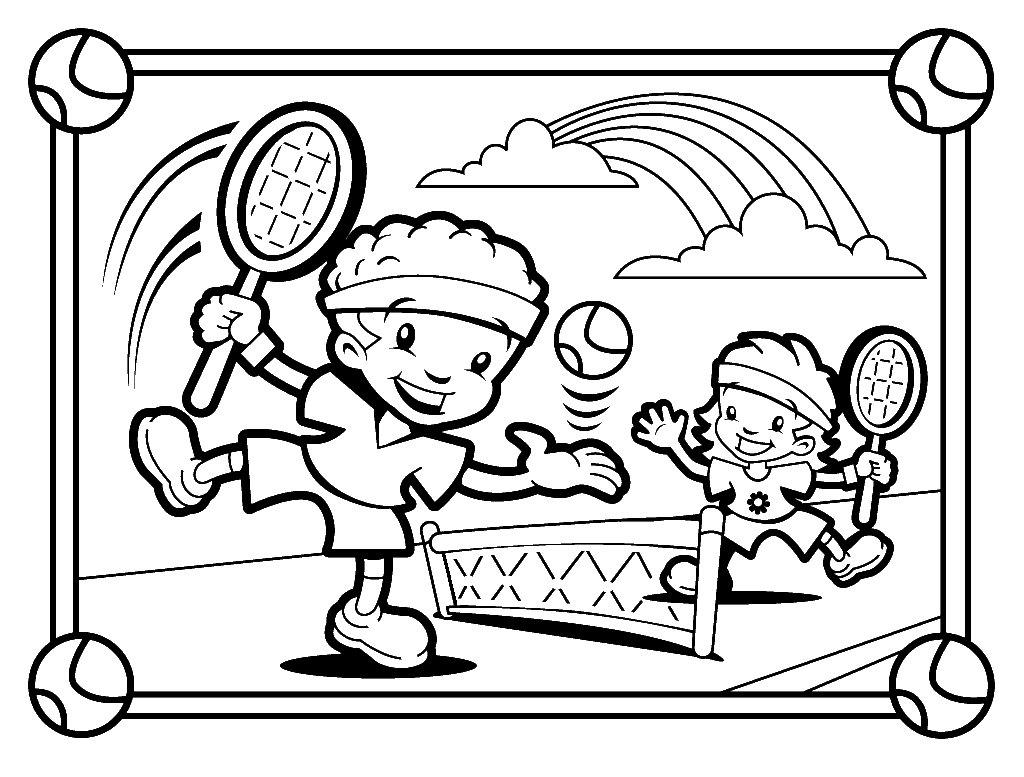 1024x777 Nice Inspiration Ideas Tennis Coloring Pages Shoes Racquet Racket