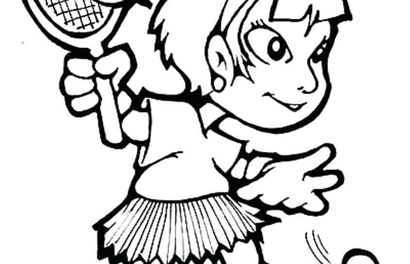 844x544 Tennis Ball Printable Coloring Pages Sports Balls For Boys Color